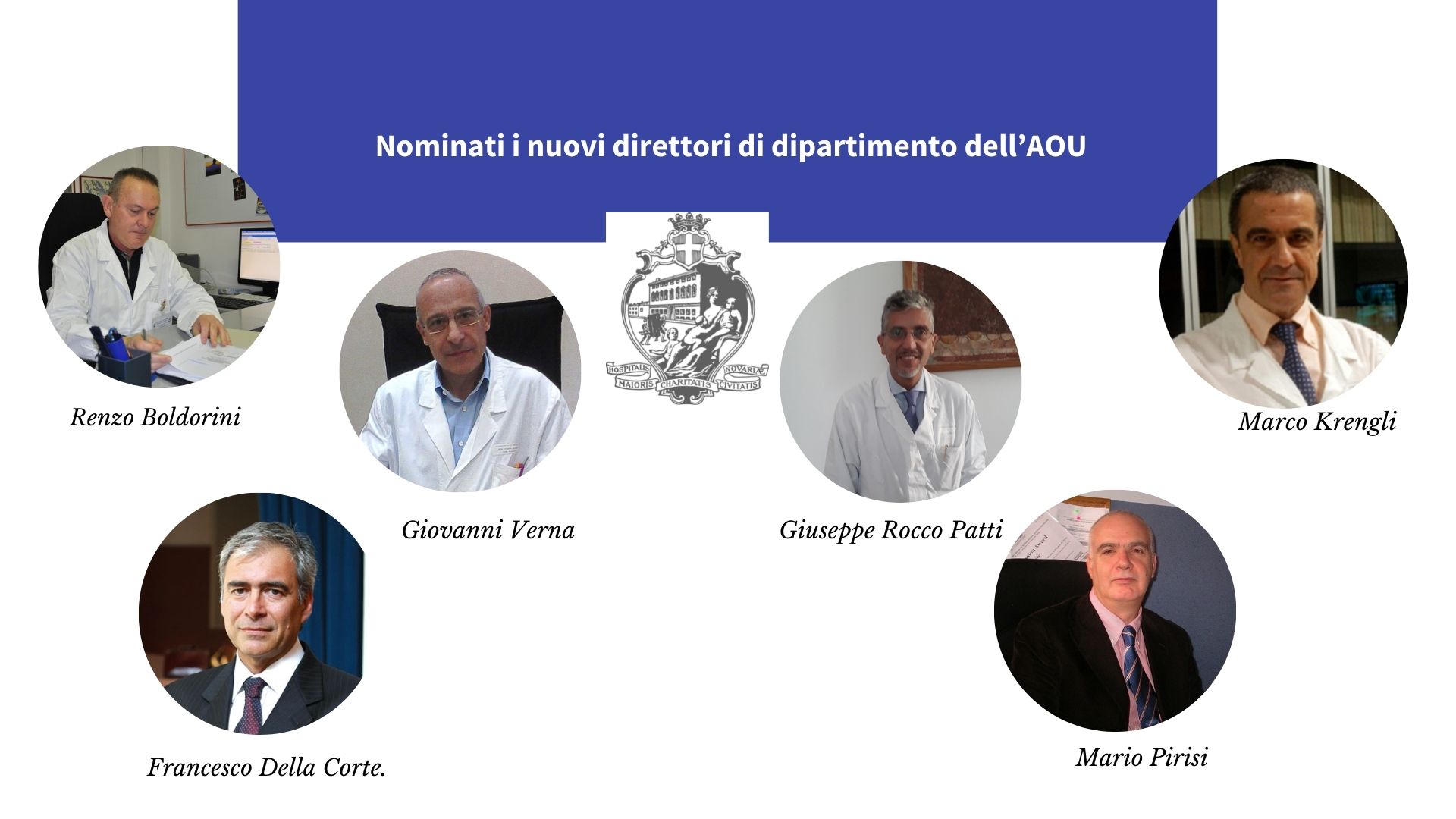 Nominati i nuovi direttori di dipartimento dellAOU