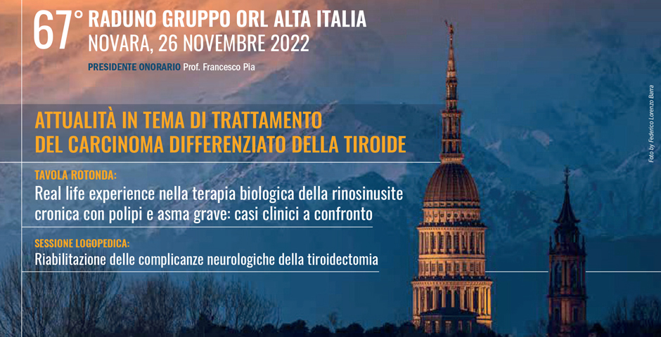 L’Otorinolaringoiatria di Novara ospita il 67° raduno gruppo ORL Alta Italia